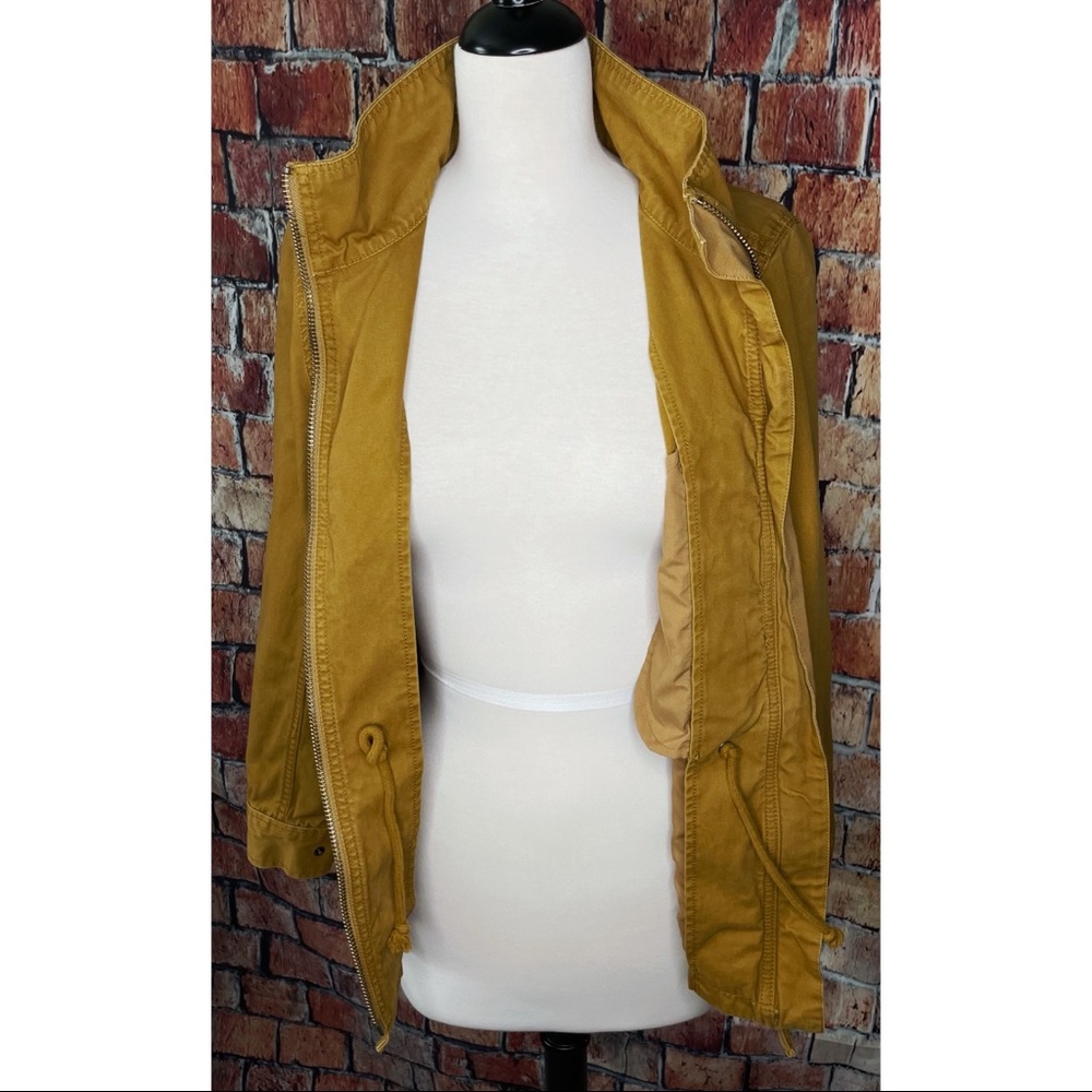 Madewell Fleet Military Utility Jacket Coat Medium Egyptian Gold Anorak - Picture 6 of 7